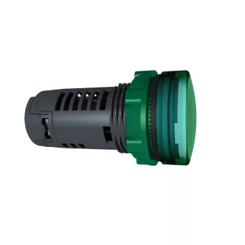   Schneider XB5EVM3 monolitikus jelzőlámpa, zöld, egyszerű búra LED-del 230...240V AC (Harmony XB5EVM3)
