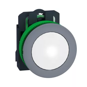   Schneider Electric XB5FVCUST03 Harmony panelbe süllyesztett komplett műanyag LED jelzőlámpa, Ø30, személyre szabott