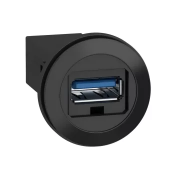 Schneider XB5PUSB3 Harmony műanyag USB3.0 aljzat, A-A, Ø22