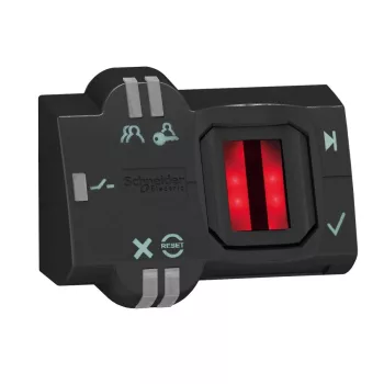   Schneider XB5S2B2L2 Biometrikus kapcsoló 24V monostabil PNP 2m kábel (Harmony XB5S2B2L2)