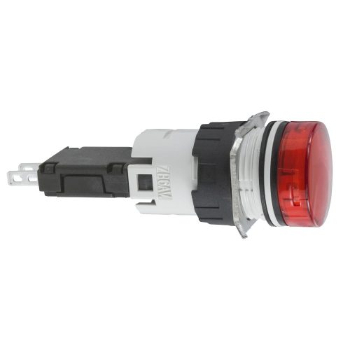 Schneider XB6AV4BB komplett jelzőlámpa beépített LED-del piros, 12..24V AC/DC (Harmony XB6AV4BB)