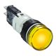 Schneider XB6AV5BB komplett jelzőlámpa beépített LED-del sárga, 12..24V AC/DC (Harmony XB6AV5BB)