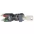Schneider Electric XB6CGH5B Kulcsos kapcsoló, 3állású