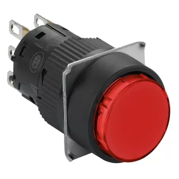   Schneider XB6EAA41P Harmony XB6 Ø16 komplett nyomógomb kerek piros NO IP65