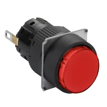   Schneider XB6EAV4BP Harmony XB6 Ø16 komplett világító nyomógomb, piros 24V IP65