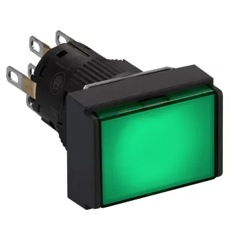   Schneider XB6EDW3B2P Harmony XB6 Ø16 komplett világító nyomógomb, zöld, téglalap, 24V