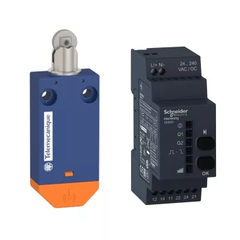   Schneider Electric XCMWD02 XCMW vezeték- és akkumulátor nélküli miniatűr végálláskapcsoló készlet (XCMW102 + vevő)