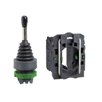   Schneider XD5PA22 Harmony XD5 komplett műanyag joystick, Ø22, 2 irányú, visszatérő, 1NO irányonként, csavaros csatlakozás