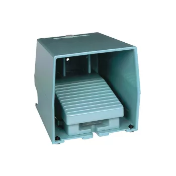   Schneider XPEM410 Harmony XPE lábkapcsoló, 1 fokozatú reteszelő, 1NO+1NC, védőtetővel, fém, kék