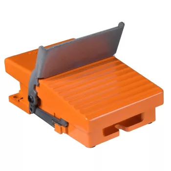   Schneider XPER811 Harmony XPE lábkapcsoló, 1 fokozatú, 2NO+1NC, védőtető nélkül, fém, kioldóval, narancssárga