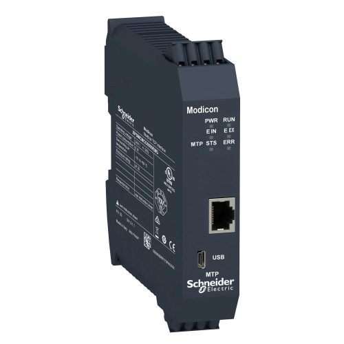 Schneider Electric XPSMCMCO0000EMG Preventa XPS MCM biztonsági vezérlő, kommunikációs modul, Modbus TCP, 1xRJ45, rugós