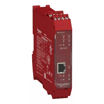   Schneider Electric XPSMCMEN0100HT Preventa XPS MCM biztonsági vezérlő, biztonsági sebességfigyelő modul, 1 HTL enkóder + 2 közelités értékelő bemenet