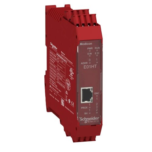 Schneider Electric XPSMCMEN0100HTG Preventa XPS MCM biztonsági vezérlő, biztonsági sebességfigyelő modul, 1 HTL enkóder + 2 közelités értékelő bemenet