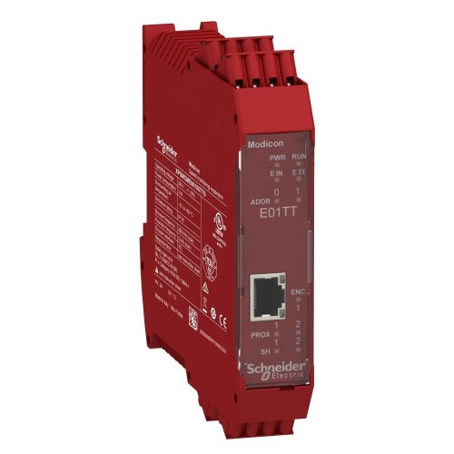 Schneider Electric XPSMCMEN0100TTG Preventa XPS MCM biztonsági vezérlő, biztonsági sebességfigyelő modul, 1 TTL enkóder + 2 közelités értékelő bemenet
