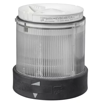   Schneider XVBC2B7D Harmony XVB Ø70 fényoszlop fénymodul, LED, folyamatos fényű, fehér, 24VAC/DC, diffúzorral