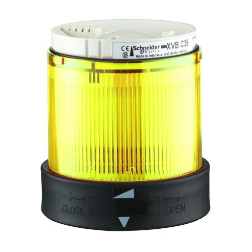 Schneider XVBC2B8 Harmony XVB Ø70 fényoszlop fénymodul, LED, folyamatos fényű, sárga, 24VAC/DC