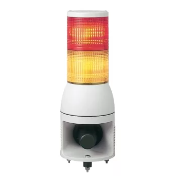   Schneider XVC1B2HK Harmony XVC monolitikus Ø100 fényoszlop, 1 piros 1 narancs folyamatos/villogó, hangjelzővel, 24VDC