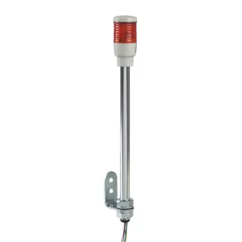   Schneider XVC4B1 Harmony XVC monolitikus Ø40 fényoszlop, 1 piros folyamatos, tartócső, 24VAC/DC