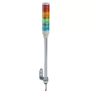   Schneider XVC4B4 Harmony XVC monolitikus Ø40 fényoszlop, 1 piros 1 narancs 1 zöld 1 kék folyamatos, tartócső, 24VAC/DC