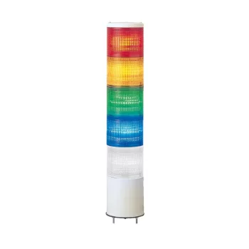   Schneider XVC4B5K Harmony XVC monolitikus Ø40 fényoszlop, 1 piros 1 narancs 1 zöld 1 kék 1 átl. folyamatos, 24VAC/DC