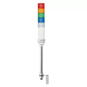   Schneider XVC6B55S Harmony XVC monolitikus Ø60 fényoszlop, 1 piros 1 narancs 1 zöld 1 kék 1 átl. foly./villogó, hangj., tartócső, 24VAC/DC