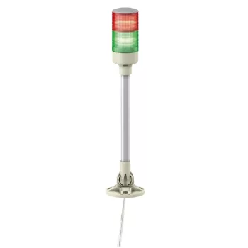   Schneider Electric XVGB2M Harmony Easy komplett fényoszlop, 2 szintes, piros-zöld, 24 VAC/DC, tartócsöves, csavaros, elhajtható,