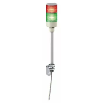   Schneider Electric XVGB2S Harmony Easy komplett fényoszlop, 2 szintes, piros-zöld, 24 VAC/DC, tartócsöves, L-konzolos rögzítésűhangj.,