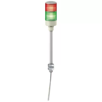   Schneider Electric XVGB2ST Harmony Easy komplett fényoszlop, 2 szintes, piros-zöld, 24 VAC/DC, furatba rögzíthető, tartócsöves, hangj.,