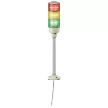   Schneider Electric XVGB3SH Harmony Easy komplett fényoszlop, 3 szintes, piros-narancs-zöld, 24 VAC/DC, tartócsöves, csavaros, hangj.,
