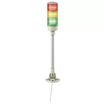  Schneider Electric XVGB3SM Harmony Easy komplett fényoszlop, 3 szintes, piros-narancs-zöld, 24 VAC/DC, tartócsöves, csavaros, elhajtható, hangj.,