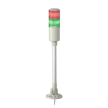   Schneider Electric XVGM2M Harmony Easy komplett fényoszlop, 2 szintes, piros-zöld, 230 VAC, tartócsöves, csavaros, elhajtható,