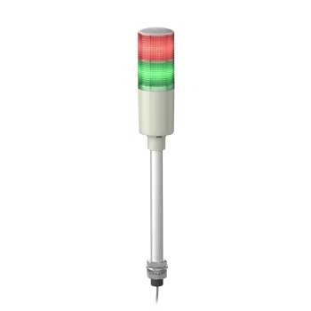   Schneider Electric XVGM2ST Harmony Easy komplett fényoszlop, 2 szintes, piros-zöld, 230 VAC, furatba rögzíthető, tartócsöves, hangj.,