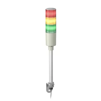   Schneider Electric XVGM3S Harmony Easy komplett fényoszlop, 3 szintes, piros-narancs-zöld, 230 VAC, tartócsöves, L-konzolos rögzítésűhangj.,