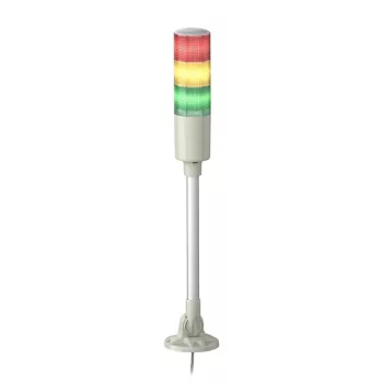   Schneider Electric XVGM3SM Harmony Easy komplett fényoszlop, 3 szintes, piros-narancs-zöld, 230 VAC, tartócsöves, csavaros, elhajtható, hangj.,
