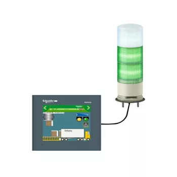   Schneider XVGU3SWV Harmony XVGU Ø60 komplett fényoszlop, 3 modulos, konfigurálható színű, hangjelzős, 5VDC USB