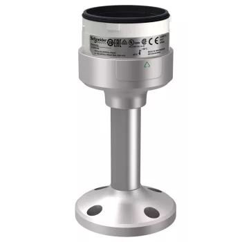   Schneider XVUZ02Q Harmony XVU Ø60 fényoszlop rögzítő egység tartóoszlopos rögzítéshez, 100 mm magas, ezüst