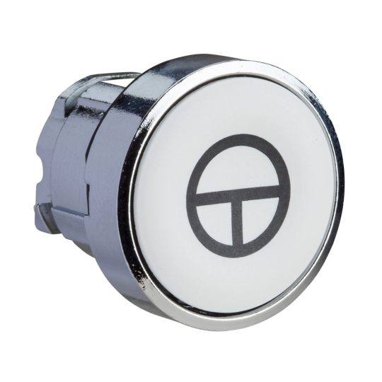 Schneider ZB4BA145 Harmony fém nyomógomb fej, Ø22, visszatérő, fehér, "T" Schneider ZB4BA145 Harmony fém nyomógomb fej, Ø22, visszatérő, fehér, "T"