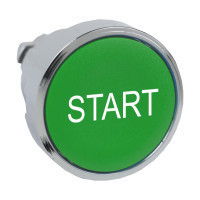 Schneider ZB4BA3337 Harmony fém nyomógomb fej, Ø22, visszatérő, zöld, "START", fekete perem Schneider ZB4BA3337 Harmony fém nyomógomb fej, Ø22, visszatérő, zöld, "START", fekete perem