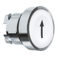 Schneider ZB4BA334TQ Harmony fém nyomógomb fej, Ø22, visszatérő, fehér, "fel nyíl" 100 darabos csomagban Schneider ZB4BA334TQ Harmony fém nyomógomb fej, Ø22, visszatérő, fehér, "fel nyíl" 100 darabos csomagban