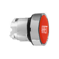 Schneider ZB4BA433 Harmony fém nyomógomb fej, Ø22, visszatérő, piros, "ARRET" Schneider ZB4BA433 Harmony fém nyomógomb fej, Ø22, visszatérő, piros, "ARRET"
