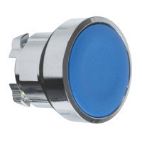 Schneider ZB4BA6TQ Harmony fém nyomógomb fej, Ø22, visszatérő, kék 100 darabos csomagban Schneider ZB4BA6TQ Harmony fém nyomógomb fej, Ø22, visszatérő, kék 100 darabos csomagban