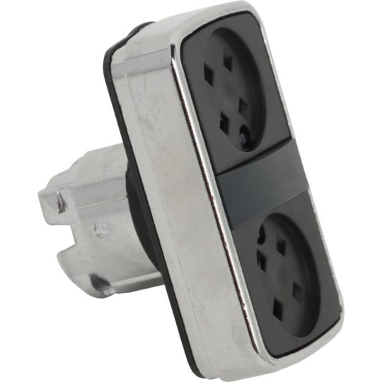 Schneider ZB4BA79 Harmony fém kettősfejű nyomógomb fej, Ø22, visszatérő, tető nélkül Schneider ZB4BA79 Harmony fém kettősfejű nyomógomb fej, Ø22, visszatérő, tető nélkül