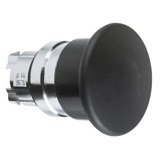 Schneider ZB4BC2 Harmony fém Ø40 gombafejű nyomógomb fej, Ø22, visszatérő, fekete Schneider ZB4BC2 Harmony fém Ø40 gombafejű nyomógomb fej, Ø22, visszatérő, fekete