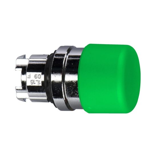 Schneider ZB4BC34 Harmony fém Ø30 gombafejű nyomógomb fej, Ø22, visszatérő, zöld Schneider ZB4BC34 Harmony fém Ø30 gombafejű nyomógomb fej, Ø22, visszatérő, zöld