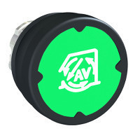 Schneider ZB4BC38003 Harmony fém durva környezeti nyomógomb fej, Ø22, visszatérő, zöld, szimbólummal Schneider ZB4BC38003 Harmony fém durva környezeti nyomógomb fej, Ø22, visszatérő, zöld, szimbólummal