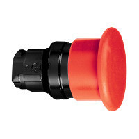 Schneider ZB4BC47 Harmony fém Ø40 gombafejű nyomógomb fej, Ø22, visszatérő, piros, fekete test Schneider ZB4BC47 Harmony fém Ø40 gombafejű nyomógomb fej, Ø22, visszatérő, piros, fekete test