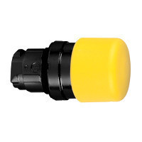Schneider ZB4BC547 Harmony fém Ø30 gombafejű nyomógomb fej, Ø22, visszatérő, sárga, fekete test Schneider ZB4BC547 Harmony fém Ø30 gombafejű nyomógomb fej, Ø22, visszatérő, sárga, fekete test