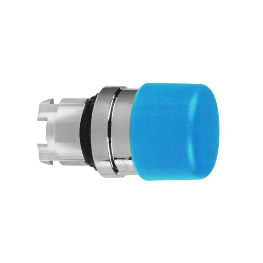 Schneider ZB4BC64 Harmony fém Ø30 gombafejű nyomógomb fej, Ø22, visszatérő, kék Schneider ZB4BC64 Harmony fém Ø30 gombafejű nyomógomb fej, Ø22, visszatérő, kék