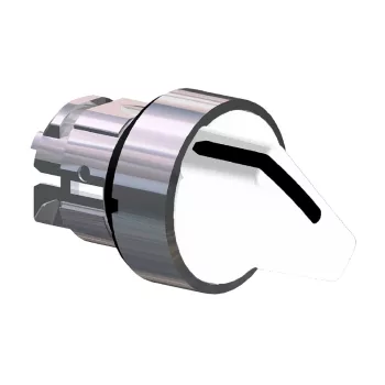   Schneider ZB4BD201 Harmony fém választókapcsoló fej, Ø22, 2 állású, fehér