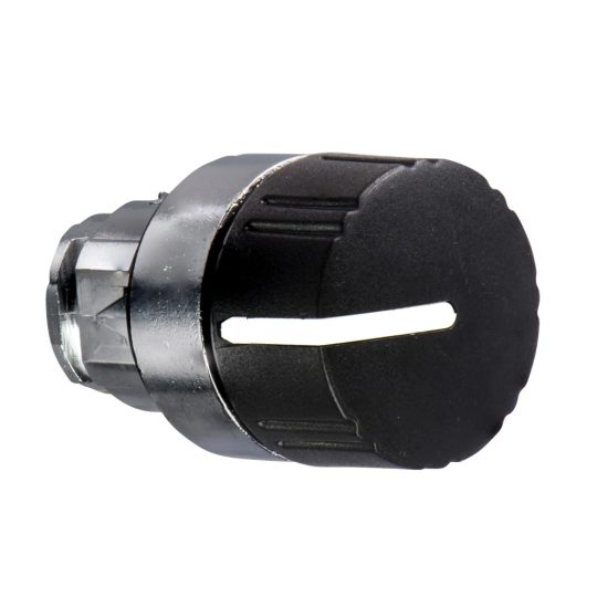 Schneider ZB4BD29 Harmony fém választókapcsoló fej, Ø22, 2 állású, recés, fekete Schneider ZB4BD29 Harmony fém választókapcsoló fej, Ø22, 2 állású, recés, fekete